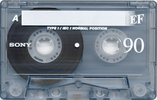Compact Cassette Sony EF 90 "C-90EFB" Type I Normal 2008 Worldwide