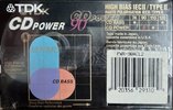 Compact Cassette TDK CD Power 90 Type II Chrome 2001 North America