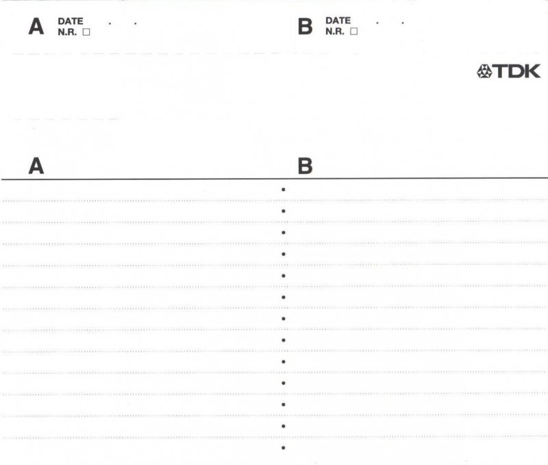 Compact Cassette TDK CD Power 90 Type II Chrome 2001 North America