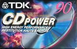 Compact Cassette TDK CD Power 90 Type II Chrome 2001 North America