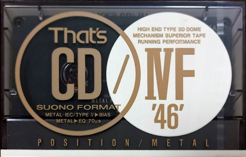 Compact Cassette Thats CD-IVF 46 Type IV Metal 1990 Japan