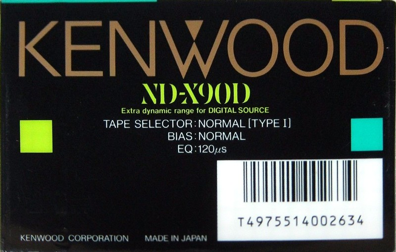 Compact Cassette:  Kenwood - ND-x 90