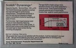 Compact Cassette Scotch Dynarange 120 Type I Normal 1982 USA