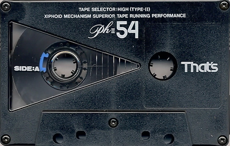 Compact Cassette Thats PH-II 54 Type II Chrome 1989 Japan
