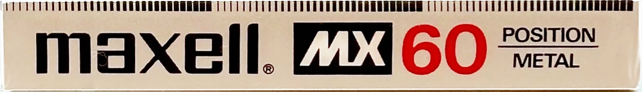Compact Cassette Maxell MX 60 Type IV Metal 1982 USA