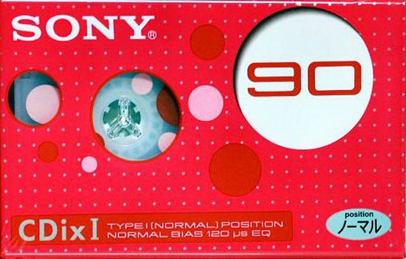 Compact Cassette Sony CDix I 90 "C90CDX1L" Type I Normal 2001 Japan