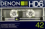 Compact Cassette Denon HD6 42 Type II Chrome 1985 Japan