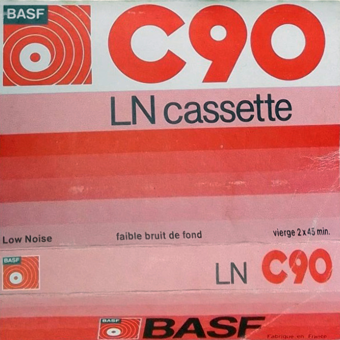 Compact Cassette BASF LN 90 Type I Normal 1973 France