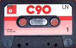 Compact Cassette BASF LN 90 Type I Normal 1973 France