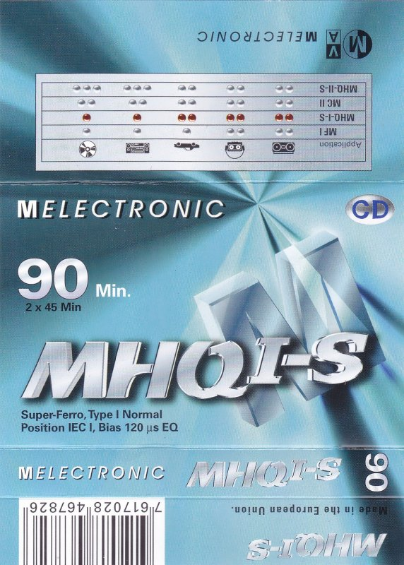 Compact Cassette:  M Electronic - MHQ I-S 90