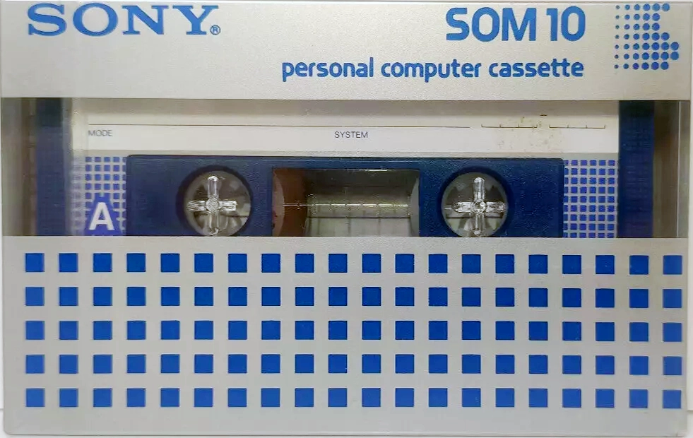 Compact Cassette Sony SOM 10 Computer Cassette 1984 Japan