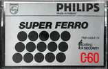 Compact Cassette Philips Super Ferro 60 Type I Normal 1978 Europe