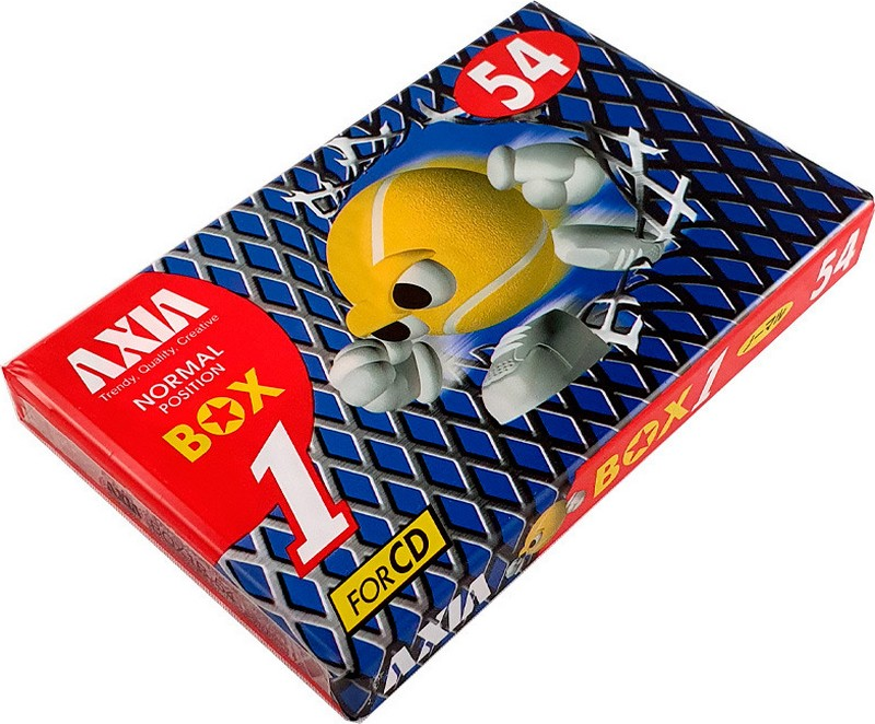 Compact Cassette AXIA Box 1 54 "BOX1B 54" Type I Normal 1996 Japan