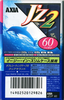 Compact Cassette AXIA J`z 2 60 "JZ2F 60" Type II Chrome 1996 Japan