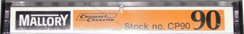 Compact Cassette Mallory 90 "Professional" Type I Normal 1982 USA