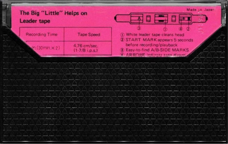 Compact Cassette Hitachi UD 60 "C60EX" Type II Chrome 1977 USA