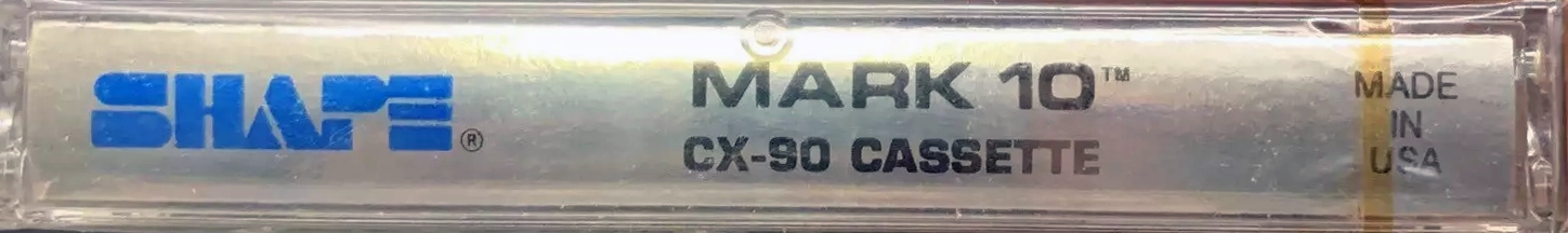 Compact Cassette Shape Mark 10 CX 90 Type II Chrome USA