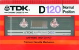 Compact Cassette TDK D 120 Type I Normal 1982 Australia, Europe
