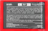 Compact Cassette TDK D 120 Type I Normal 1982 Australia, Europe