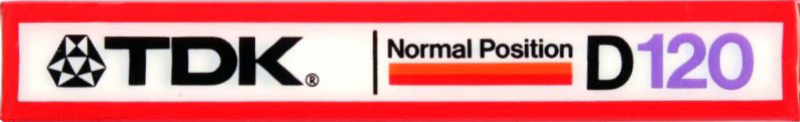 Compact Cassette TDK D 120 Type I Normal 1982 Australia, Europe