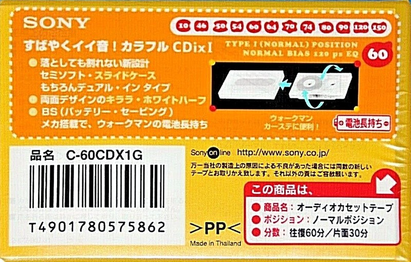 Compact Cassette: Sony  - CDix I 60