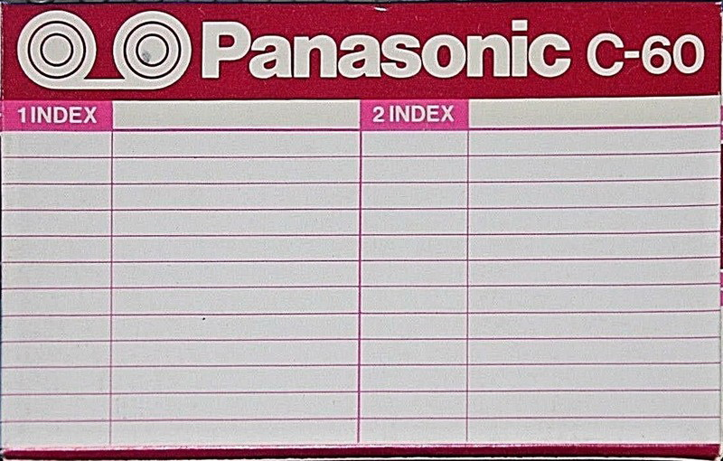 Compact Cassette Panasonic 60 Type I Normal 1969 USA