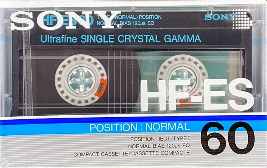 Compact Cassette Sony HF-ES 60 "HF-ES 60N" Type I Normal 1986 Europe