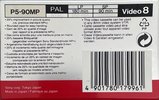Video8, Hi8, Digital8 Sony MP 90 "P5-90MPB" Type IV Metal 1992 Europe