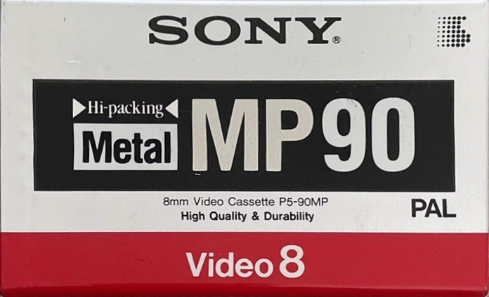 Video8, Hi8, Digital8 Sony MP 90 "P5-90MPB" Type IV Metal 1992 Europe