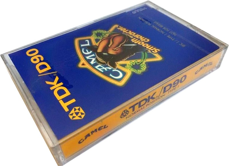 Compact Cassette TDK D 90 "CAMEL Smooth character." Type I Normal 1989 Europe, USA