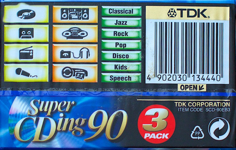 3 pack: TDK  - Super CDing 90