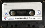 Compact Cassette Yashimi 90 "LH" Type I Normal Worldwide
