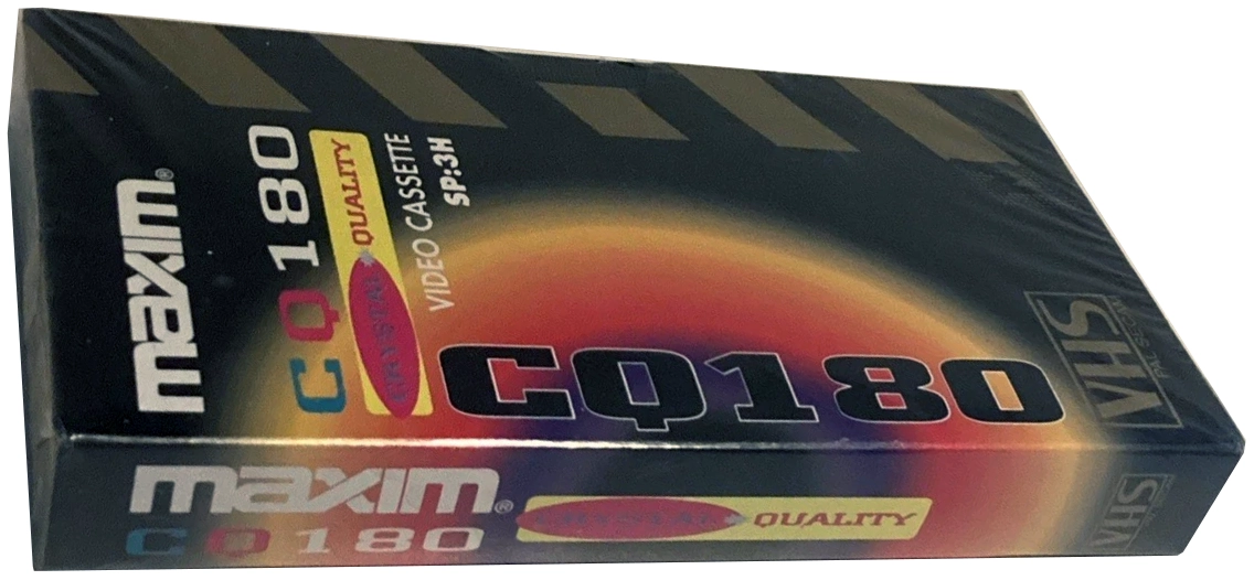 VHS, Video Home System Maxim 180 Type I Normal 1996 Europe