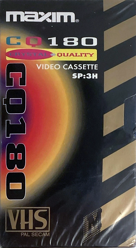 VHS, Video Home System Maxim 180 Type I Normal 1996 Europe