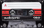 Compact Cassette Audiosonic 60 Type I Normal 1976 Hong Kong