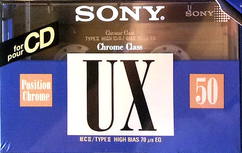 Compact Cassette Sony UX 50 Type II Chrome 1992 Europe