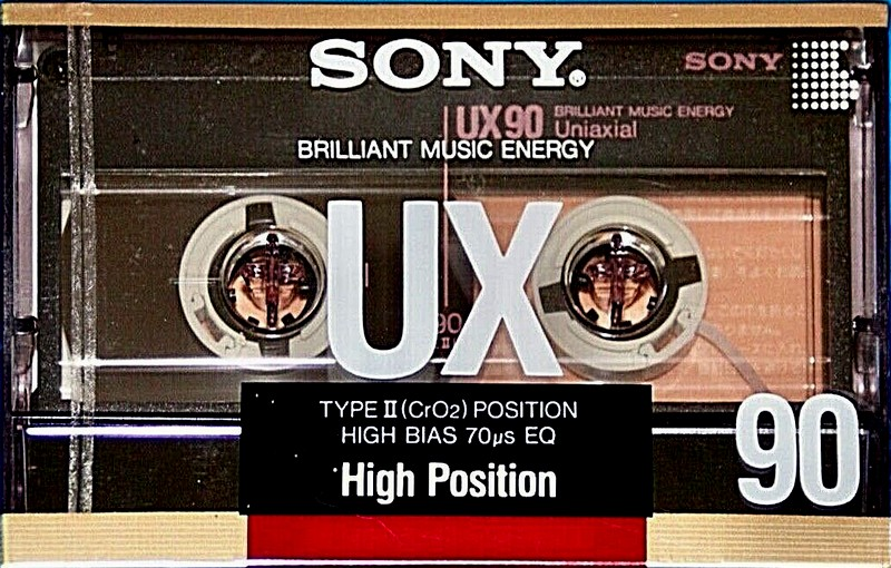 Compact Cassette Sony UX 90 Type II Chrome 1988 Japan