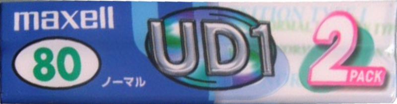 2 pack Maxell UDI / UD1 80 "UD1-80N.2P" Type I Normal 2000 Japan
