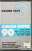 Compact Cassette Sound 2000 Sound Tape 3 90 "Chrome Super" Type II Chrome 1978 Germany