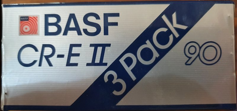 3 pack BASF Chromdioxid Extra II 90 "CR-E II" Type II Chrome 1985 Europe