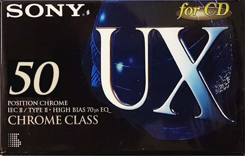 Compact Cassette Sony UX 50 "C-50UXA" Type II Chrome 1995 Europe