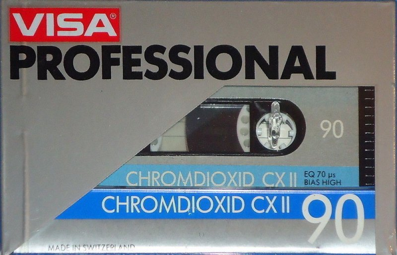 Compact Cassette Visa CX II 90 Type II Chrome 1983 North America