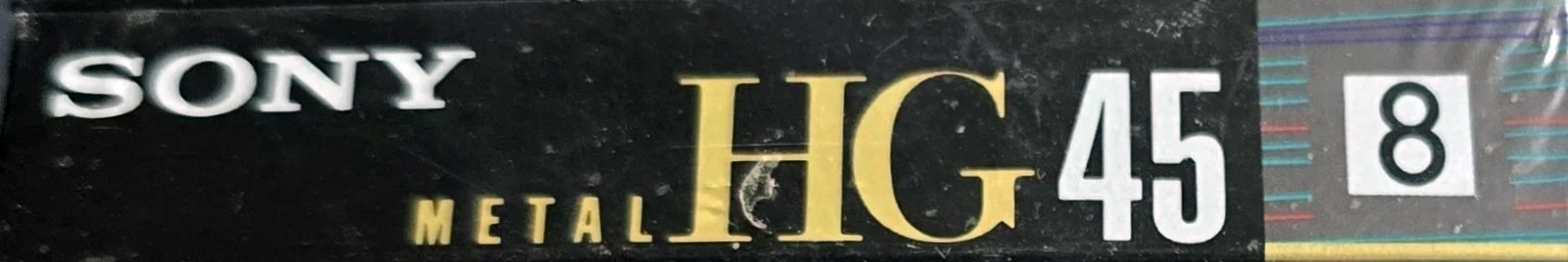Video8, Hi8, Digital8 Sony HG 45 "P6-45HG" Type IV Metal 1991 Japan