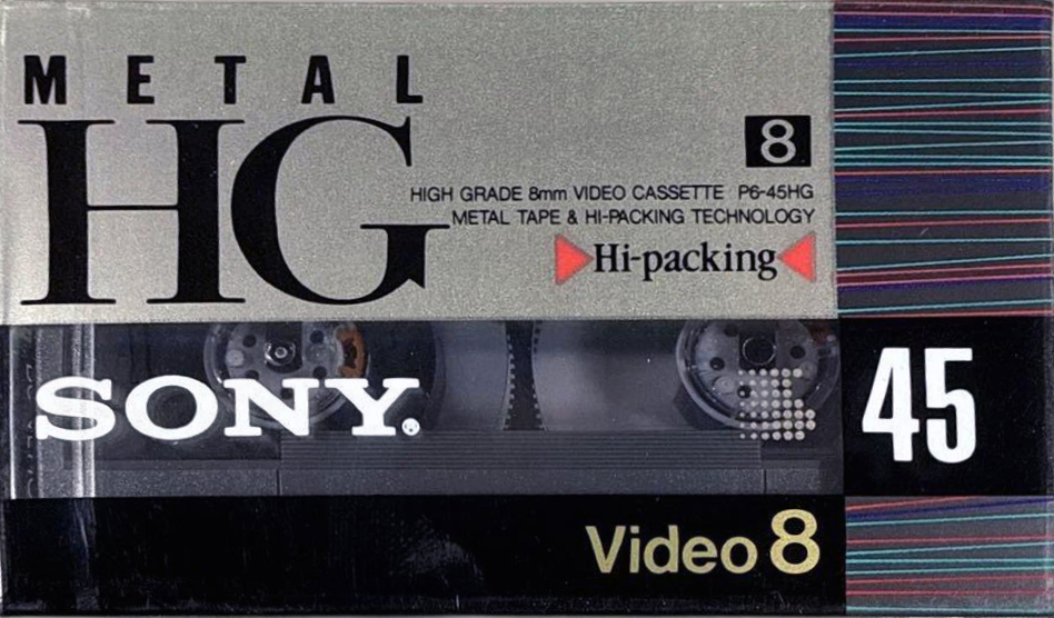 Video8, Hi8, Digital8 Sony HG 45 "P6-45HG" Type IV Metal 1991 Japan