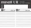 Compact Cassette Maxell UR 60 Type I Normal 2002 North America