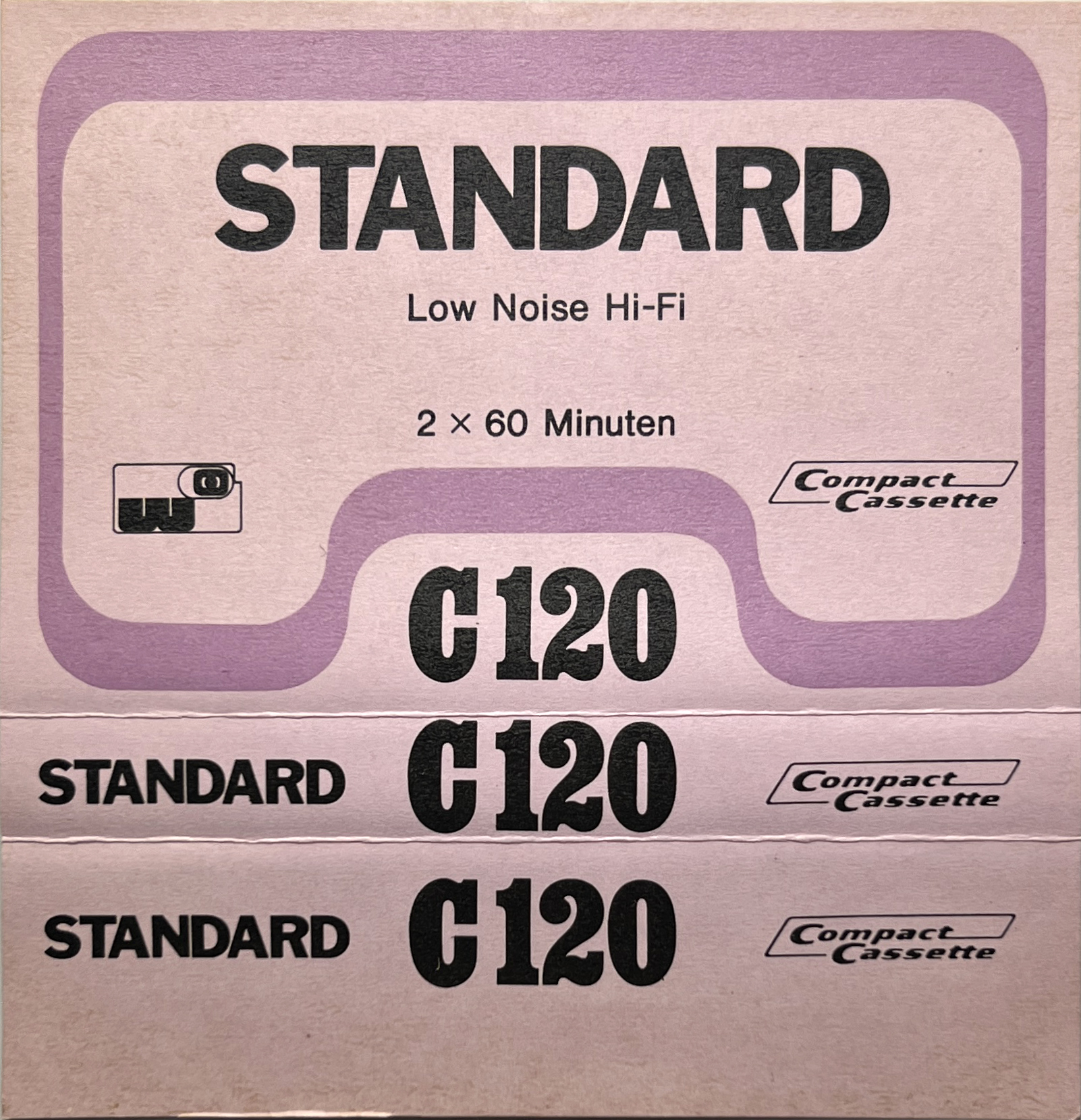 Compact Cassette Standard 120 Type I Normal 1974 UK