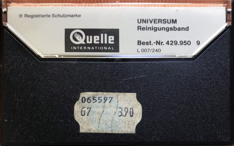 Compact Cassette Universum Cleaning Cassette 1977 Europe