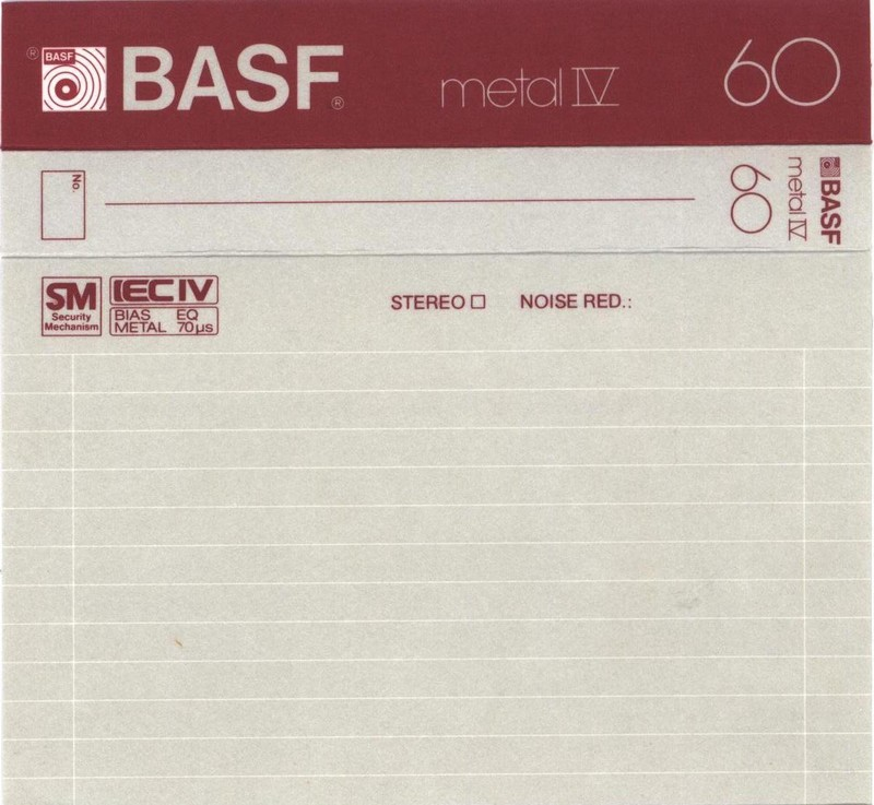 Compact Cassette: BASF  - Metal IV 60