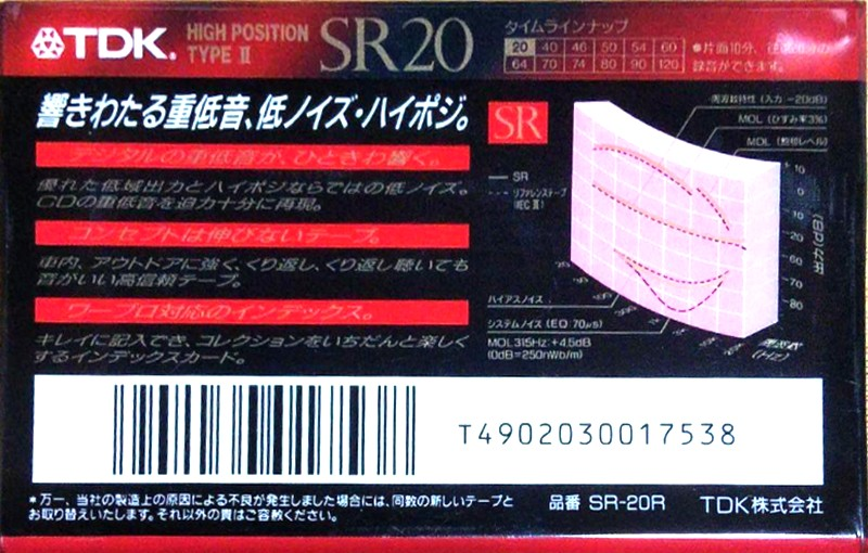 Compact Cassette: TDK  - SR 20