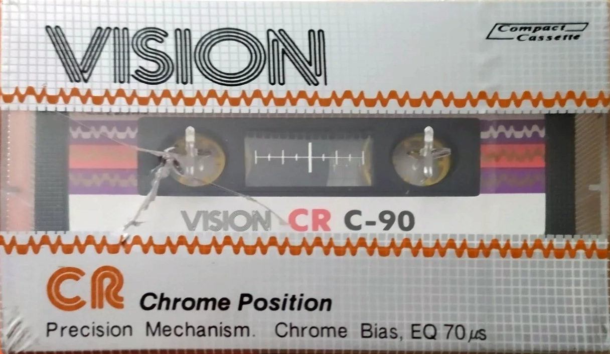 Compact Cassette Vision CR 90 Type II Chrome 1982 Europe